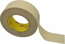 3M 2" x 180' Tan Paper Masking Tape Rubber Adhesive, 7.6 mil, 28 Lb/In Tensil...