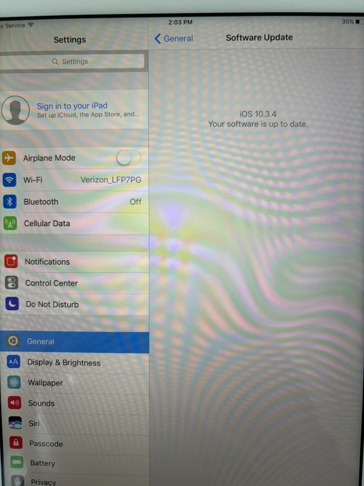 Apple iPad 4th A1459 32GB  White ,  LTE Cellular AT&T 4th G. FD520LL/A  Tested - Image 4 of 4