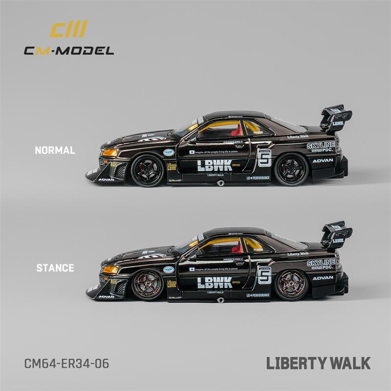 CM MODEL 1:64 LBWK ER34 Super silhouette Chrome gungray