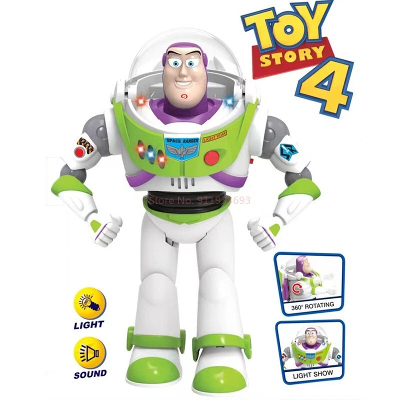 Disney Pixar Toy Story 4 Buzz Lightyear Talking LED Light Up Action Figures Toy - Image 3 of 4