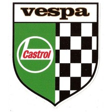 VESPA CASTROL Sticker vinyle