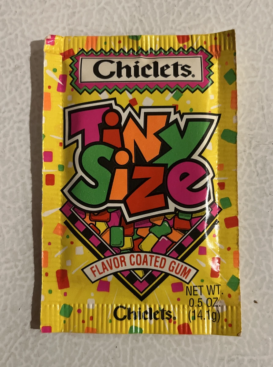 1994 Chiclets Tiny Size Gum 0.5 Oz Pack NOS Full Iconic 90s Candy Great Graphics