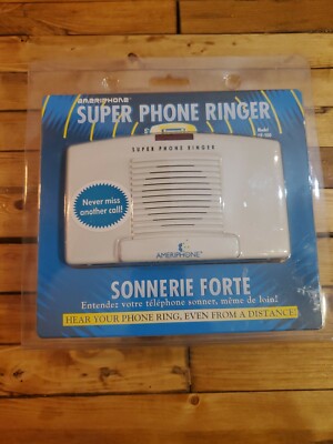 NEW Loud Phone Ringer Hearing Impaired Amplifier Ameriphone SR-200 95 dB Super 