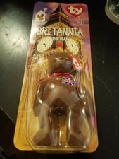 Britannia The Bear-1997 McDonalds Ty Beanie Baby with RARE errors. RETIRED
