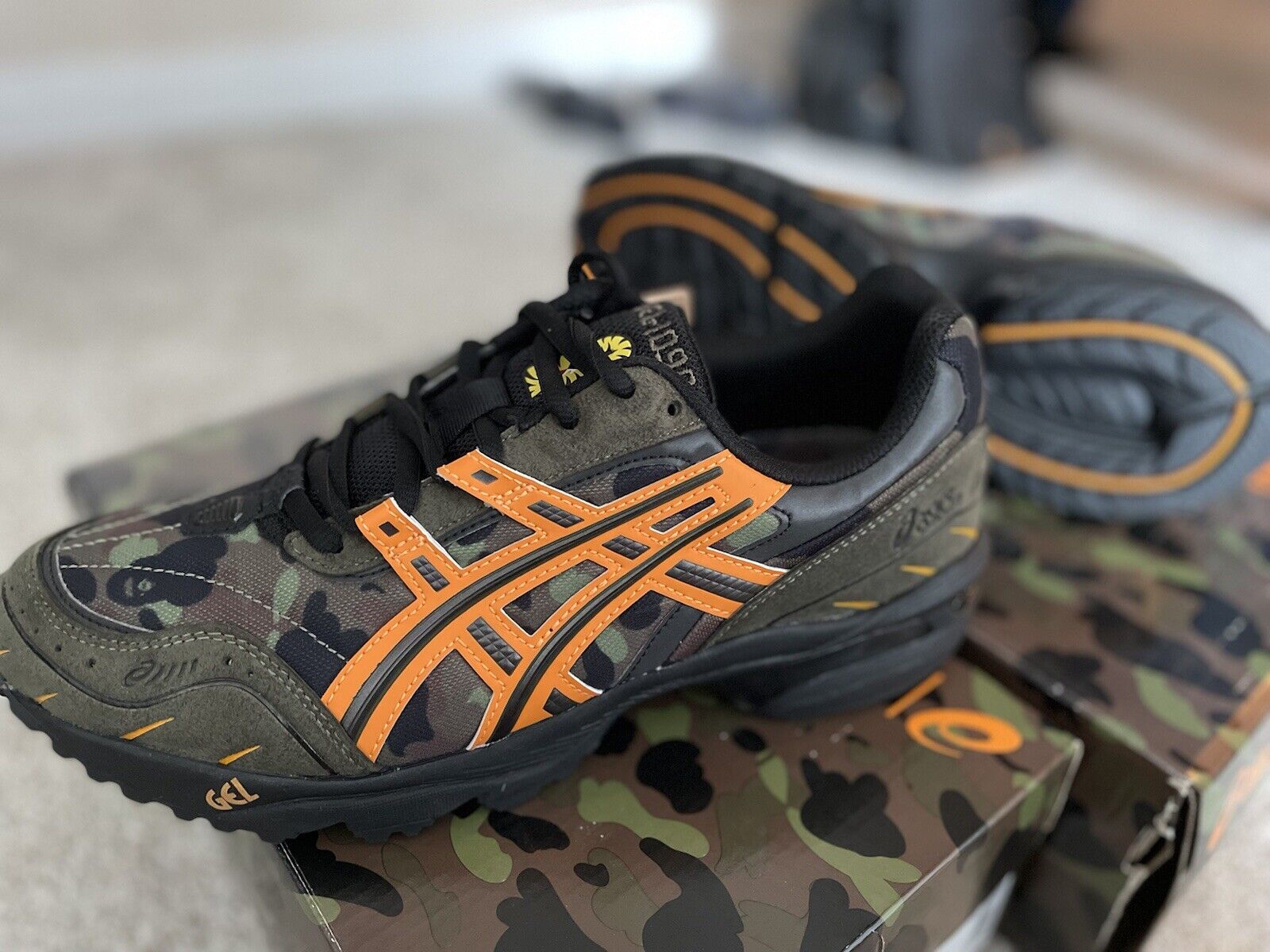 Asics Gel 1090 BAPE A Bathing Ape Tiger Camo - Size 7.5 Men 1063079 Asics Gel 1090 BAPE A Bathing Ape Tiger Camo - Size 7.5 Men 1063079