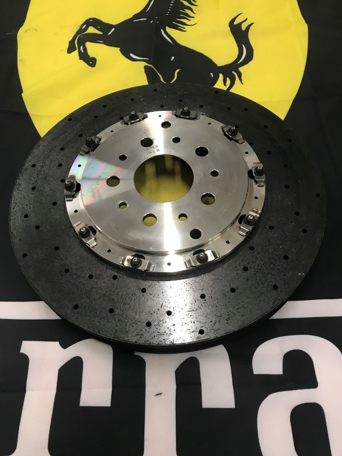 FERRARI 458 ITALIA SPIDER CALIFORNIA REAR CARBON CERAMIC BRAKE DISC OEM 304561