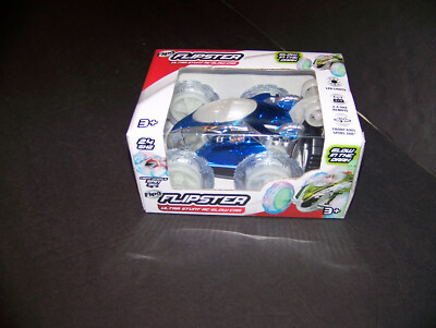 Flipo Flipster Ultra Stunt RC Glow in the Dark Car  - BLUE  - NEW - with Remote