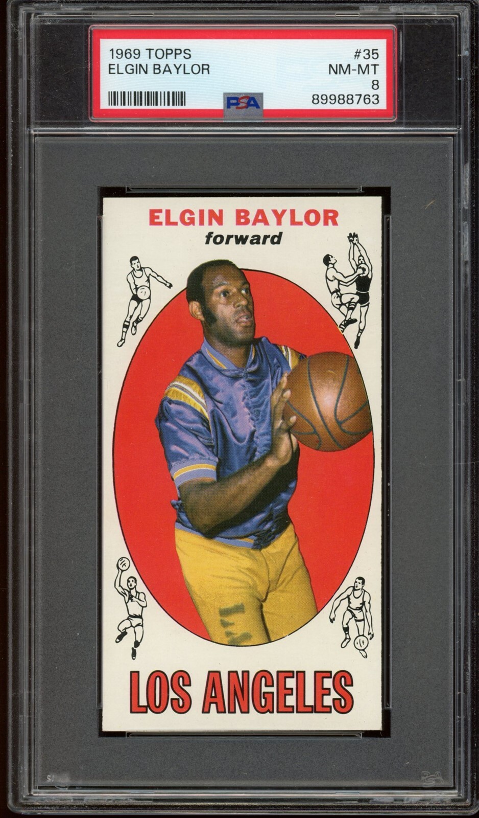 1969 Topps Basketball #35 Elgin Baylor PSA 8