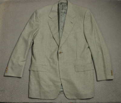 Canali Blazer Men's Size 50R Wool Silk One Button Front Gray