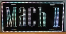 Mach 1 Prism Metal License Plate Tag 1970s Retro Fits Ford Mustang 351 429 Mach 1 Prism Metal License Plate Tag 1970s Retro Fits Ford Mustang 351 429