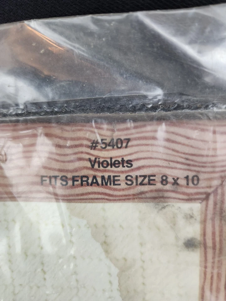 Kit de punta de aguja vintage flores violetas cesta floral 1977 8x10 Paragon #5407 Foto 2 de 4