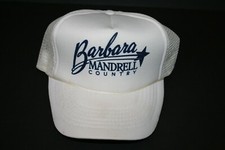 Barbara Mandrell Vintage Truckers Ball Cap white mesh