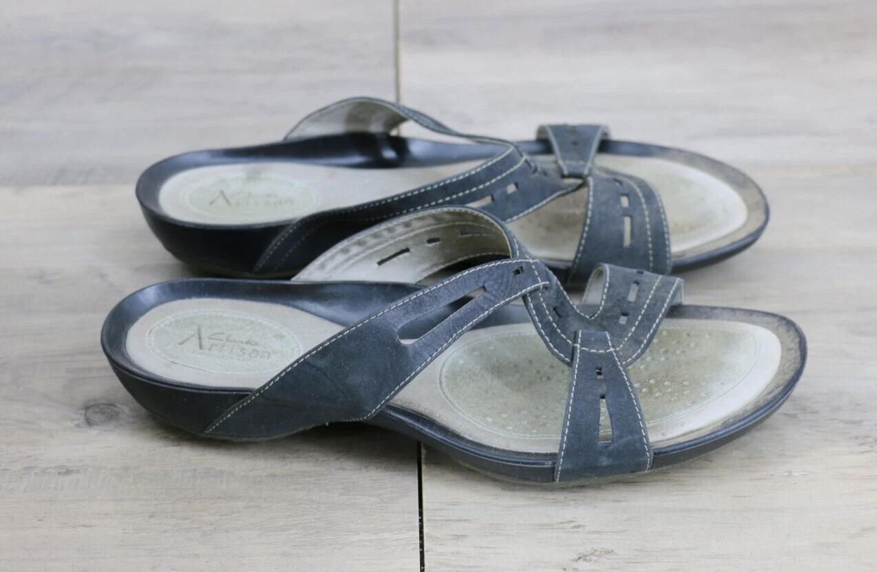 Sandali slip on Clarks Artisan Collection donna taglia 8 M nero petardo