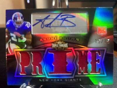 2009 Topps Triple Threads - Relics Prime#101 Andre Brown /15 (MEM, RC)
