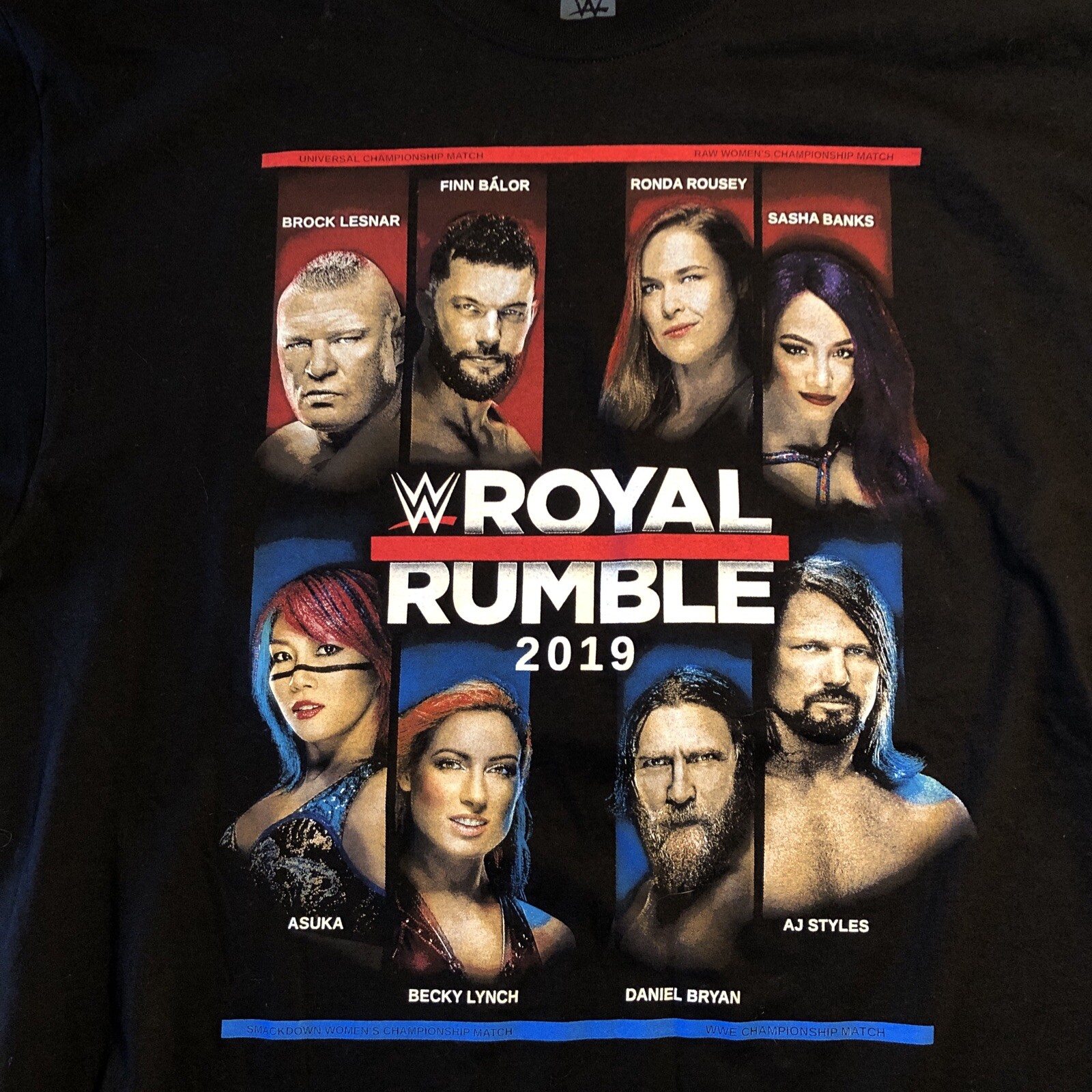 ALTRA Maglietta WWE Royal Rumble "I Was There" Phoenix 27 gennaio 2019 nera X large