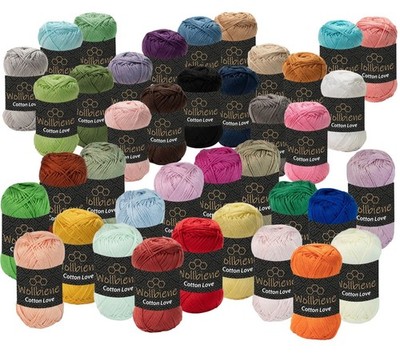 Wollbiene Cotton Love Baumwollgarn 50g / 125m   100% Baumwolle   Häkelgarn