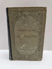 Theatre Choisi De Racine livre antiquité Par G. Lanson 1913 Ex Lib Blemish
