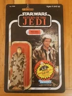 STAR WARS Han Solo in Trench Coat ROTJ 1984 KENNER 77 Back (Torn Punch)