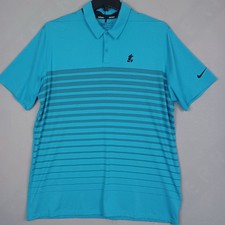 Nike Golf Polo Mens XL Blue Disney Mickey Mouse Shirt Lightweight Active