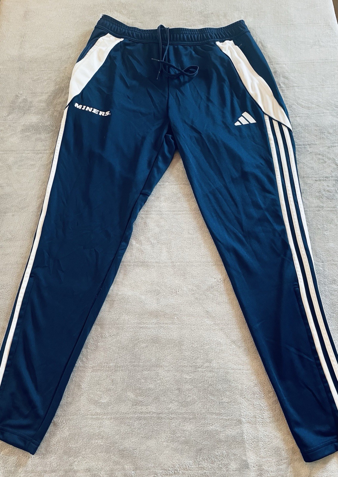 Adidas UTEP Miners Tapered Sweatpants Joggers Blue L