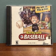 Backyard Baseball 2003 PC CD-ROM Windows Mac Video Game Mike Piazza w/Insert
