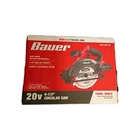 Bauer 20V CORDLESS 6-1/2” CIRCULAR SAW Dust Port Power Tool Only 57504 2072C-B