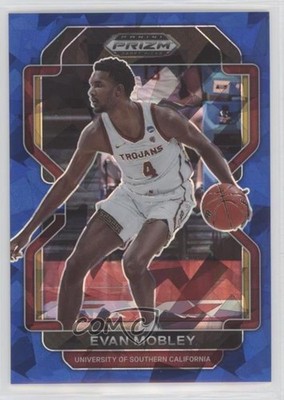 2022-23 Panini Prizm Draft Picks Blue Ice Prizm 78/99 Evan Mobley #17 5b1