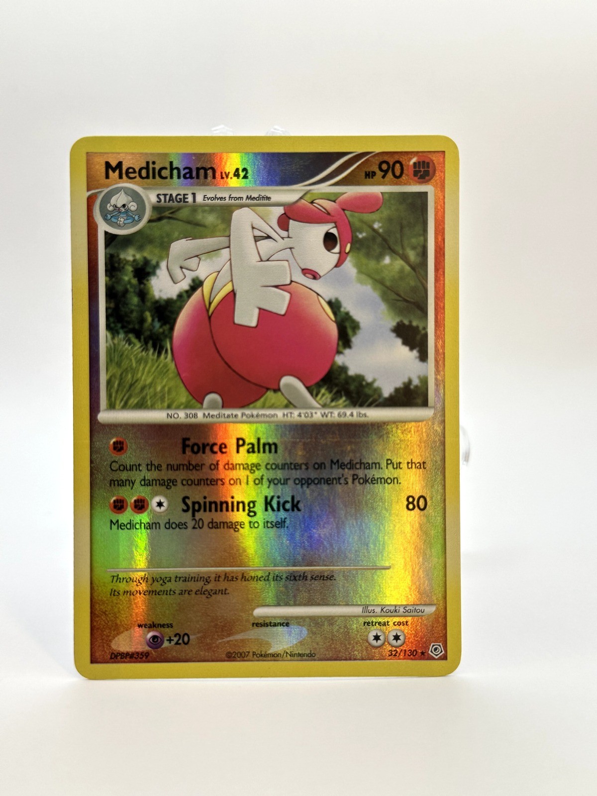 Medicham Reverse Holo Rare Diamond and Pearl 32/130 NM