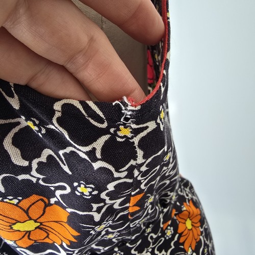 Vintage Dress Womens 70s Daisy Flower Power Hippie Festival Colourful - Picture 8 of 16