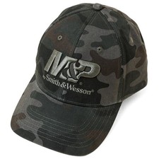 M P by Smith Wesson Dark Camo Embroidered Logo 6-Panel Cap