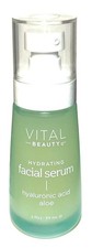 Vital Beauty Hydrating Facial Serum Hyaluronic Acid & Aloe 2 fl oz NEW