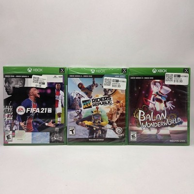 *  NEW SEALED * Xbox One/Series X Lot of 3 Games - Riders Republic Fifa 21 Balan