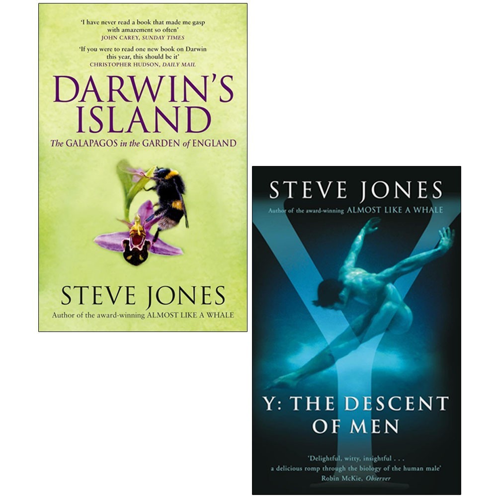 Steve Jones Collection 2 Books Set Darwin's island, Y the Descent of Men