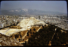 Athens Greece City View Vintage 1974 Kodachrome Slide Film Travel Photograph