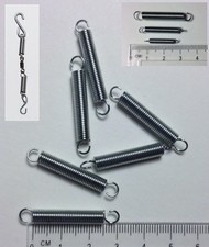Morezmore M01067-6 6pc Extension Springs 5x25mm BJD Doll Spring-Hook Assembly