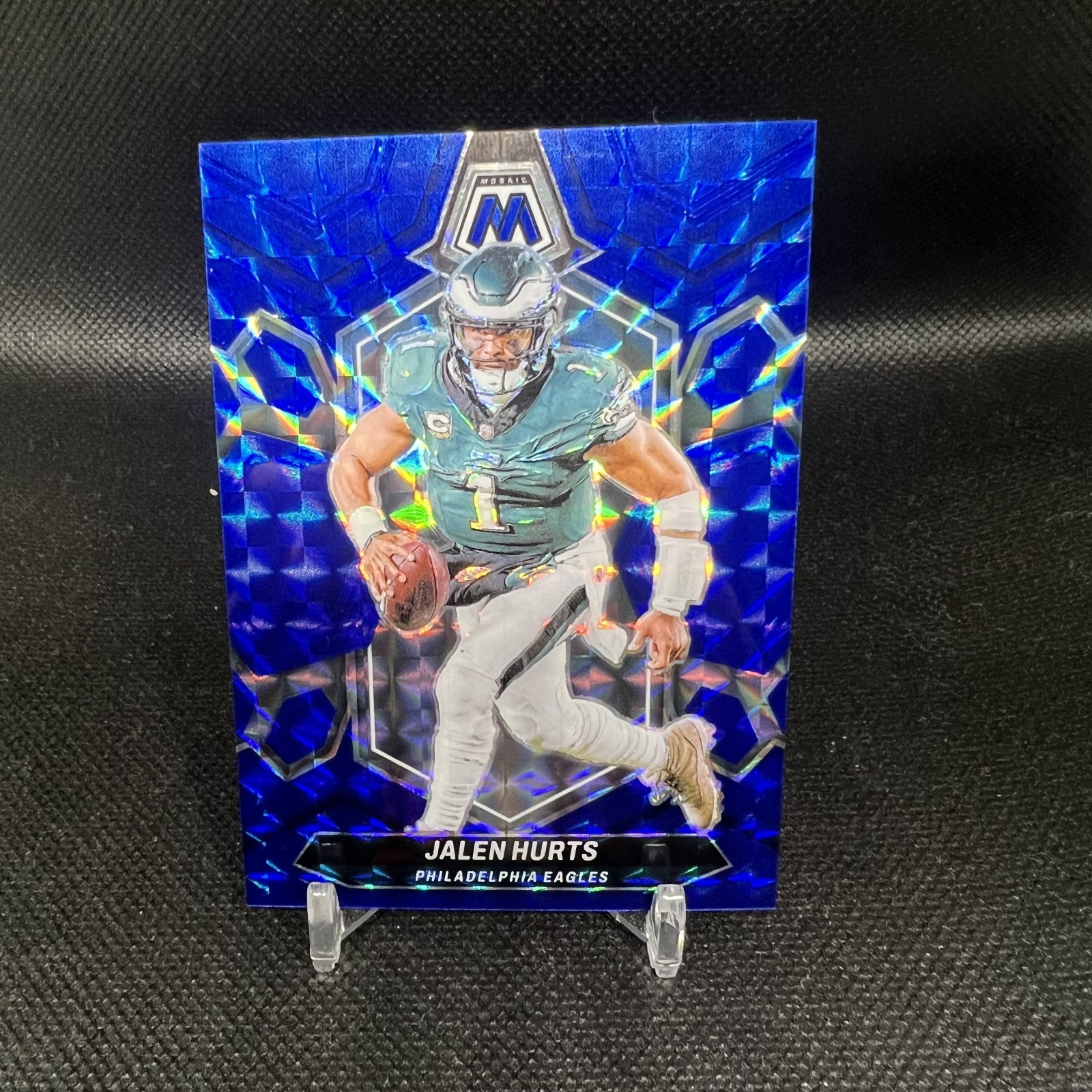 2022 Panini Mosaic - Jalen Hurts #156 Blue Mosaic Prizm /99 Eagles Color Match