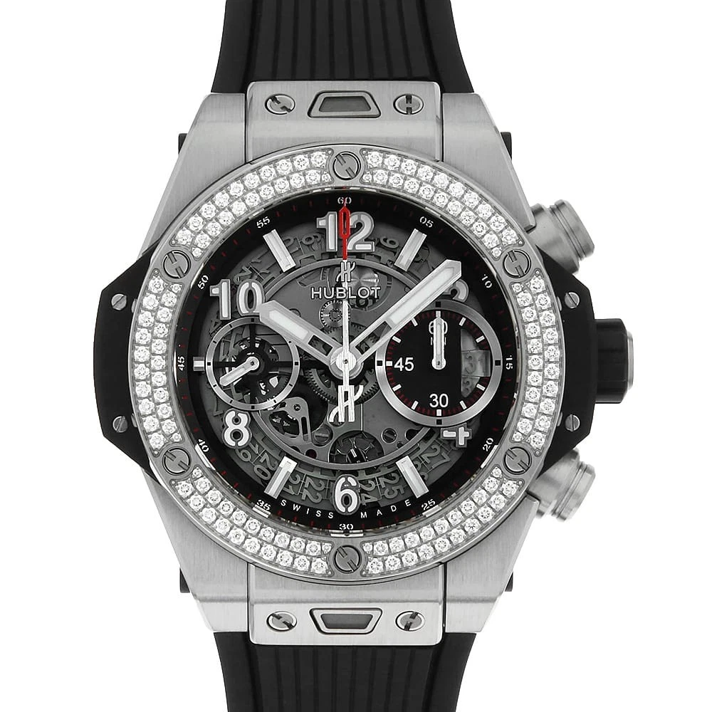 Hublot — HUBLOT Big Bang Unico Titanium Diamond 441.NX.1170.RX.1104 second hand mens