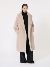 MAX MARA Teddy Bear Icon Coat,  Sand,  Size M...