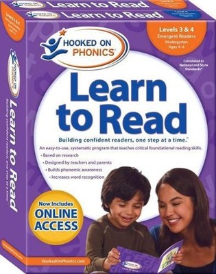 Hooked on Phonics Learn to Read - Levels 3&4 Complete: Emergent Readers (Kinderg