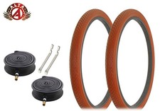 ALTA BICYCLE CRUISER DURABLE TIRES 26 x 2.125 CLAY CLASSIC MINI BRICK 6pc SET.