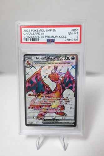 Pokémon Charizard ex 056 SVP Scarlet & Violet Promo EX Holo PSA 8 2023