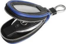 Universal Genuine Leather Key Case Car Smart fob Cover Keychain for Remote Ke...