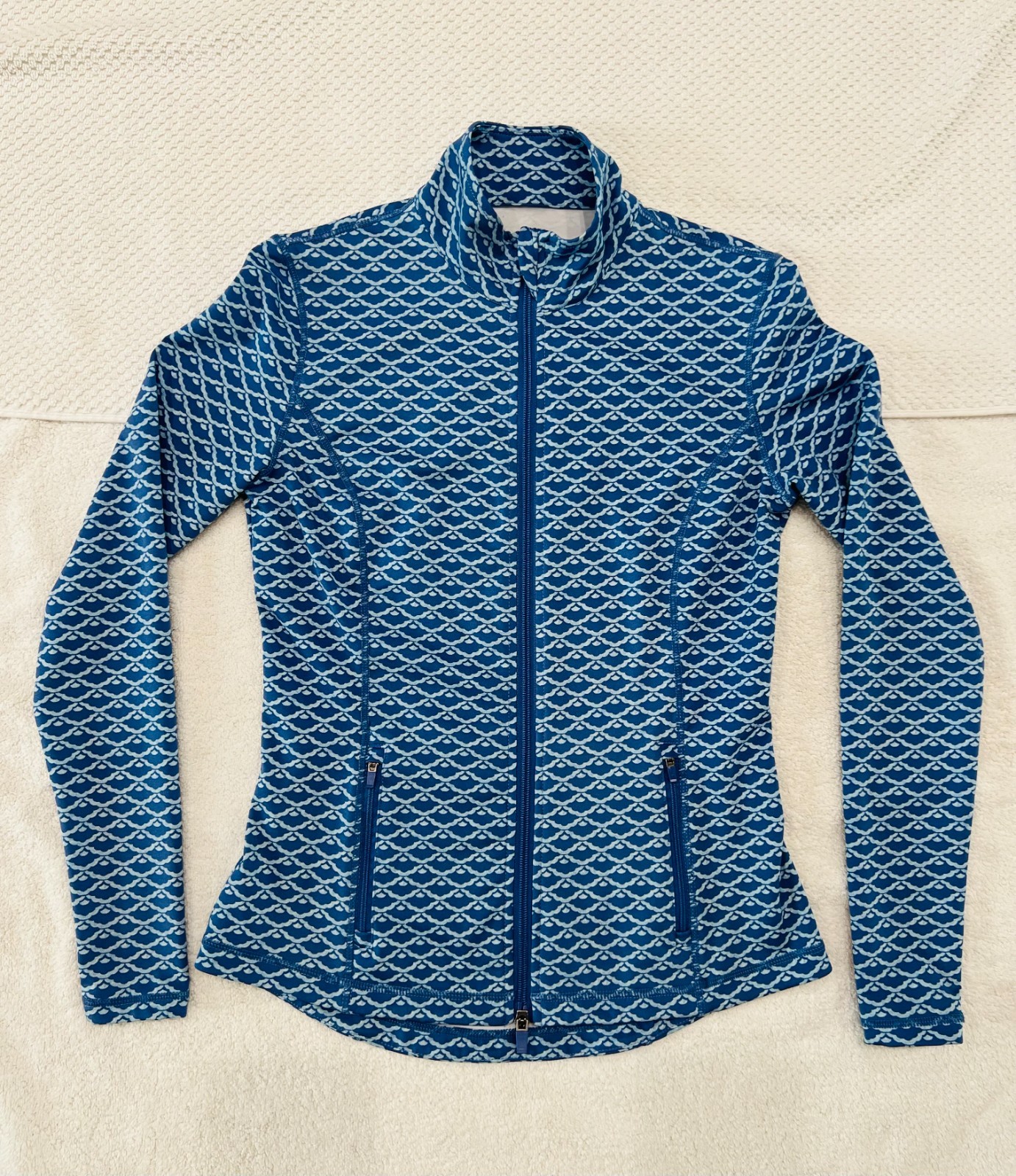 J McLaughlin Patterned Billie Full Zip Jacket Str… - image 1