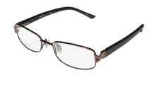 NEW ARISTAR 16363 EYEGLASSES METAL & PLASTIC RECTANGULAR WOMENS FULL-RIM BROWN
