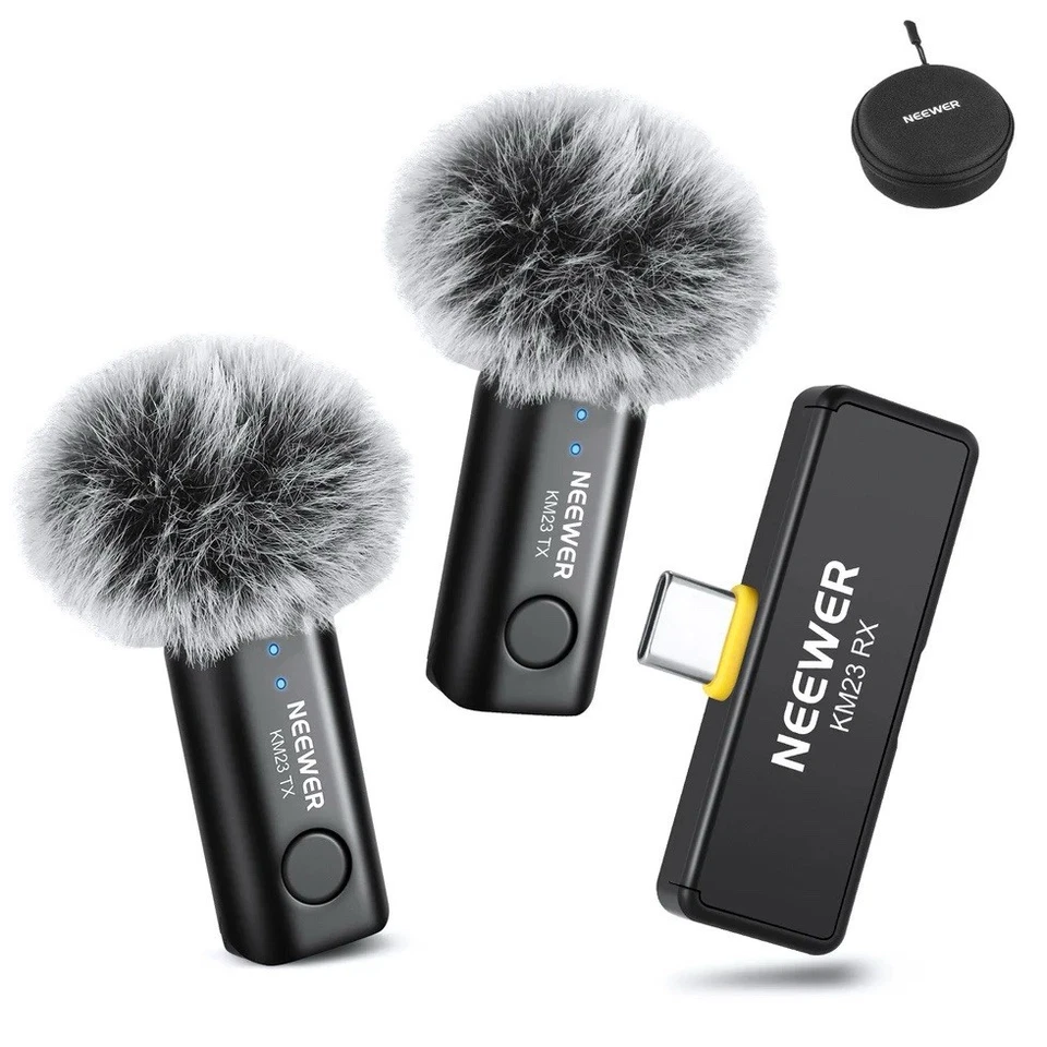 Wireless Lavalier Microphone (USB-C/Lightning)