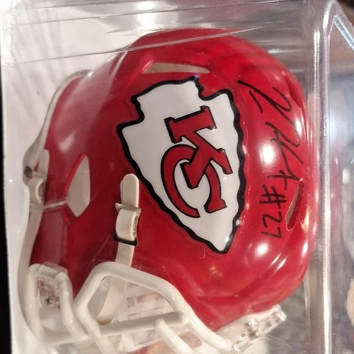 Kansas City Chiefs Kareem hunt  Signed l Mini Football Helmet JSA Authenticated