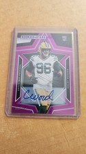 DEVONTE WYATT 2022 PANINI ROOKIES & STARS PURPLE ROOKIE #123 AUTO #05/25