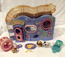 Vintage LPS Purple Little Lovin Pet Playhouse 2006 Set with Pets & Accessories