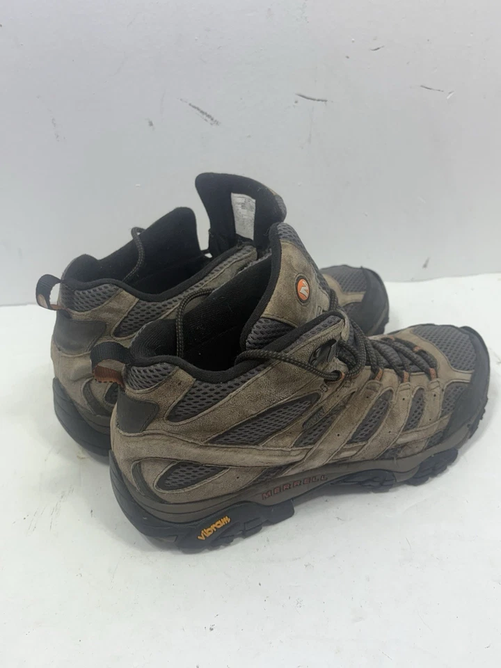 Merrell Men's Moab 3 Mid Hiking Boots Beluga Size 11.5 Black - Image 4 of 4