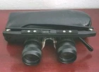 ESCHENBACH TELE 4X BLACK BINOCULARS. MADE IN GERMANY. W/CASE. WORKS